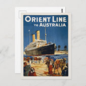 AUSTRALIA OCEAN LINER OTRANTO BRIEFKAART (Voorkant / Achterkant)