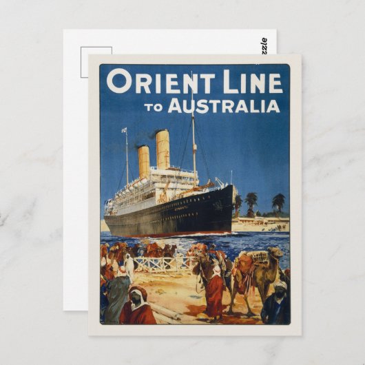 AUSTRALIA OCEAN LINER OTRANTO BRIEFKAART (Voorkant / Achterkant)