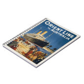 AUSTRALIA OCEAN LINER OTRANTO NOTITIEBOEK (Linkerzijde)