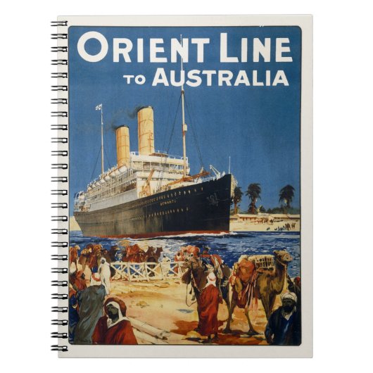 AUSTRALIA OCEAN LINER OTRANTO NOTITIEBOEK (Voorkant)