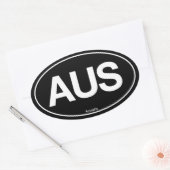 Australia Oval Ovale Sticker (Envelop)