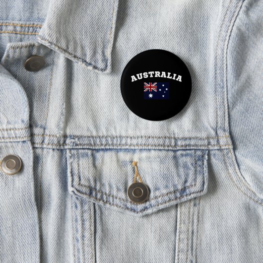 Australia Patriotic Ronde Button 5,7 Cm (In situ)