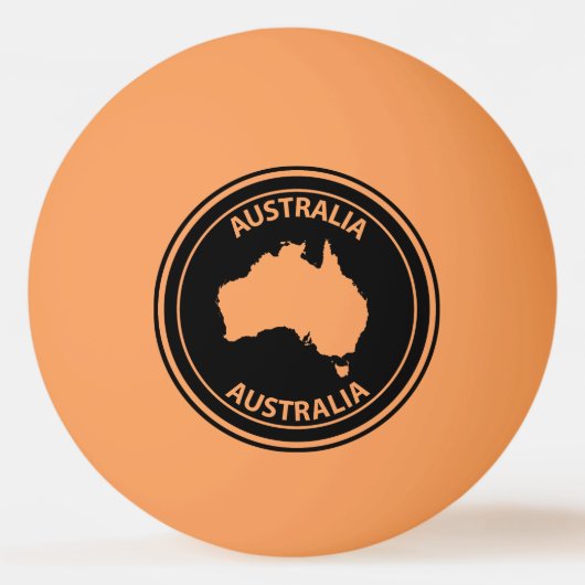 Australia Pingpongbal (Achterkant)