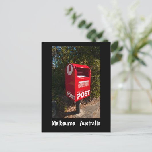 Australia Post Box Briefkaart Melbourne (Staand voorkant)