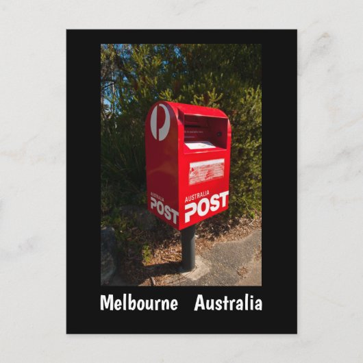 Australia Post Box Briefkaart Melbourne (Voorkant)