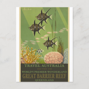 Australia Queensland Vintage Travel Briefkaart