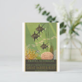 Australia Queensland Vintage Travel Briefkaart (Staand voorkant)