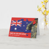 Australia REMEMBRANCE DAY Armed Forces Kaart (Gele Bloem)