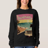 Australia Retro Beach Vacation Graphics Australian Trui (Voorkant)