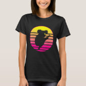 Australia Retro Koala Beer Silhouette Sunset T-shirt (Voorkant)