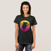 Australia Retro Koala Beer Silhouette Sunset T-shirt (Voorkant volledig)