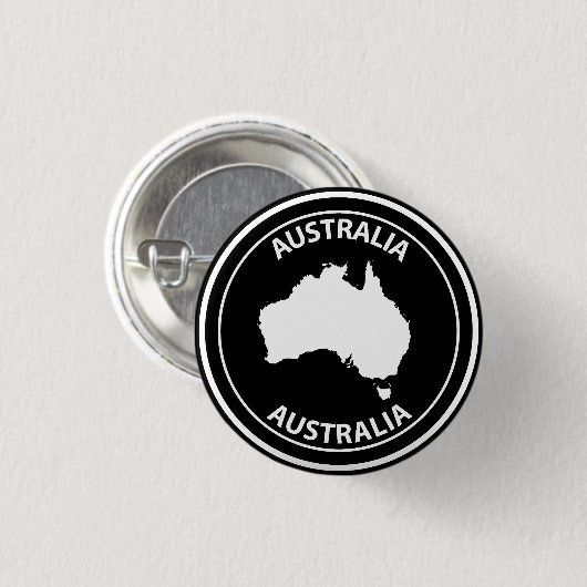 Australia Ronde Button 3,2 Cm (Voorkant /achterkant)
