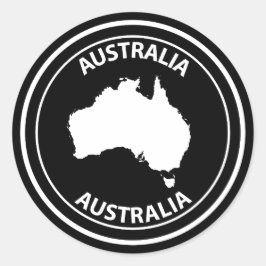 Australia Ronde Sticker