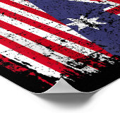 AUSTRALIA ROOTS Half-American Flag AUSTRALIË Poster (Hoek)