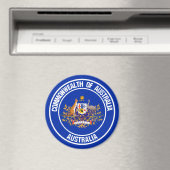 Australia Round Emblem Magneet (Insitu (Vaatwasser))