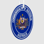 Australia Round Emblem Ornament (voorkant)