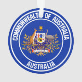Australia Round Emblem Ornament (achterkant)