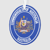 Australia Round Emblem Ornament (voorkant)