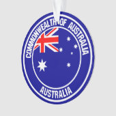 Australia Round Emblem Ornament (voorkant)
