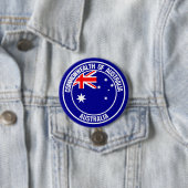 Australia Round Emblem Ronde Button 7,6 Cm (In situ)