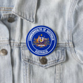 Australia Round Emblem Ronde Button 7,6 Cm (In situ)