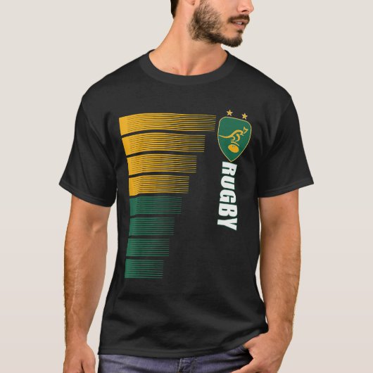 Australia Rugby Jersey Australian Rugby 2 Sided T-shirt (Voorkant)
