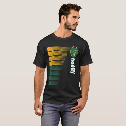 Australia Rugby Jersey Australian Rugby 2 Sided T-shirt (Voorkant volledig)