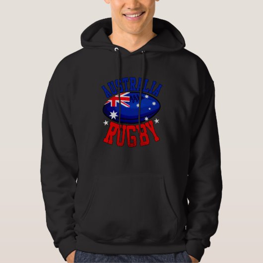 Australia Rugby Sports Player  Aussie Fan Australi Hoodie (Voorkant)