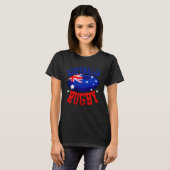 Australia Rugby Sports Player  Aussie Fan Australi T-shirt (Voorkant volledig)