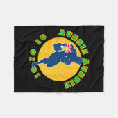 Australia Rugby, Wallabies Aussie Aussie Aussie Oi Fleece Deken (Voorkant (Horizontaal))