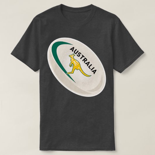 Australia Rugby Wallabies Rugby Jersey Australian T-shirt (Design voorkant)