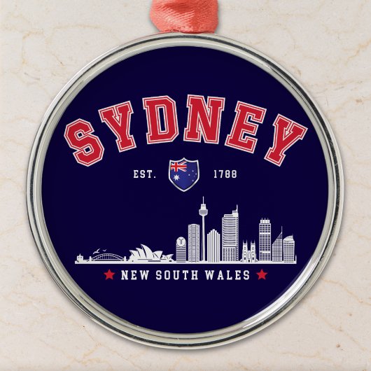Australia’s Iconic Sydney Skyline Metalen Ornament