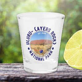 Australia’s Sacred Landmark – Uluru Sunset Photo Shot Glas