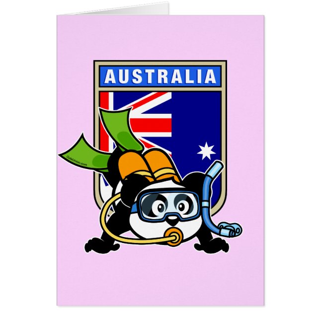 Australia Scuba Diving Panda (Voorkant)