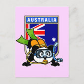 Australia Scuba Diving Panda Briefkaart (Voorkant)