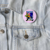 Australia Scuba Diving Panda Ronde Button 5,7 Cm (In situ)