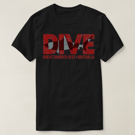 Australia Shark Dive Great Barrier Reef Diving T-shirt (Design voorkant)