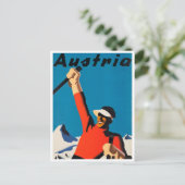 Australia Ski Vintage Travel Briefkaart (Staand voorkant)