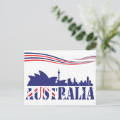 Australia Skyscaape Briefkaart (Staand voorkant)