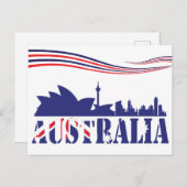 Australia Skyscaape Briefkaart (Voorkant / Achterkant)