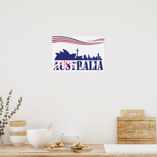 Australia Skyscaape Poster (Keuken)