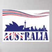 Australia Skyscaape Poster (Voorkant)