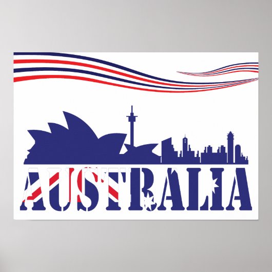 Australia Skyscaape Poster (Voorkant)