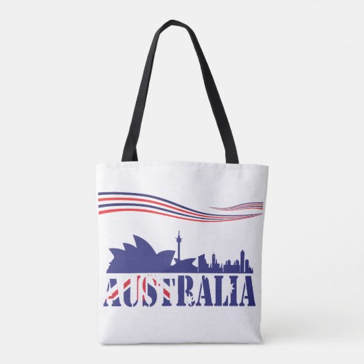 Australia Skyscaape Tote Bag (Achterkant)