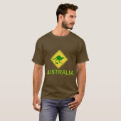 Australia Soccer Kangaroo T-shirt (Voorkant volledig)