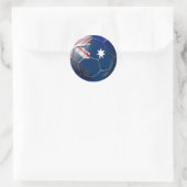 Australia Socceroos Soccer fans Oz flag Ball Ronde Sticker (Tas)