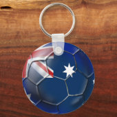 Australia Socceroos Soccer fans Oz flag Ball Sleutelhanger (Voorkant)