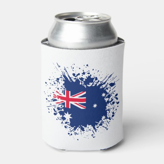 Australia Souvenir Landmark, Australia Flag Travel Blikjeskoeler (Blikje Voorkant)