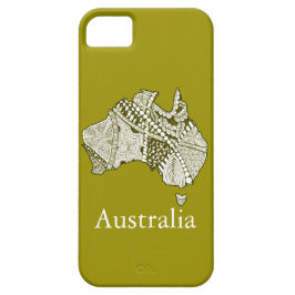 Australia Souvenir Map Art Case-Mate iPhone Case