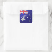 Australia square glossy flag vierkante sticker (Tas)